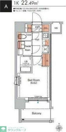 エストゥルース武蔵小杉の物件間取画像